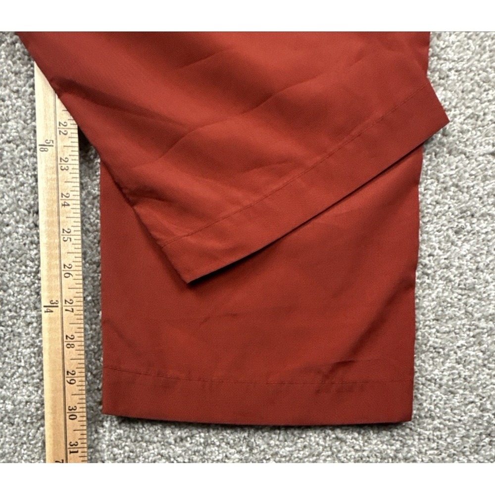 Callaway Golf Pants Men 40x30 Brick Red Micro Check Performance Stretch - Picture 4 of 9